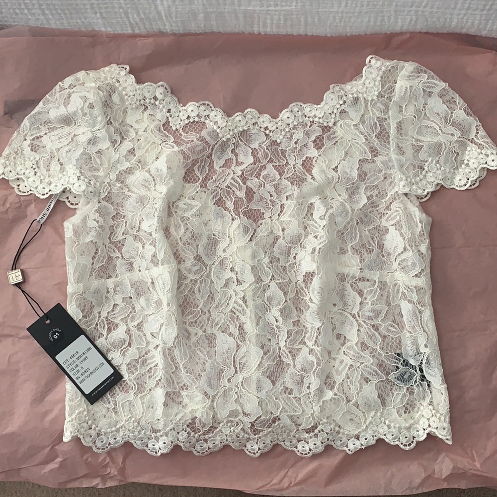 BHLDN Lace Topper - Picture 4 of 6